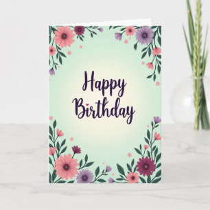 Blossom Heart Birthday Card