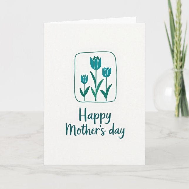 Blossom Illustration Mothers Card (Front)