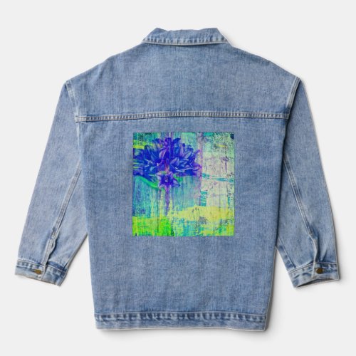Blossom in Blue Violet Denim Jacket