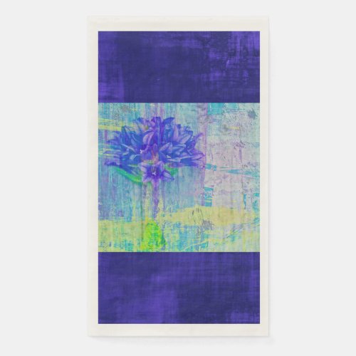 Blossom in Blue Violet Framed Paper Guest Towels