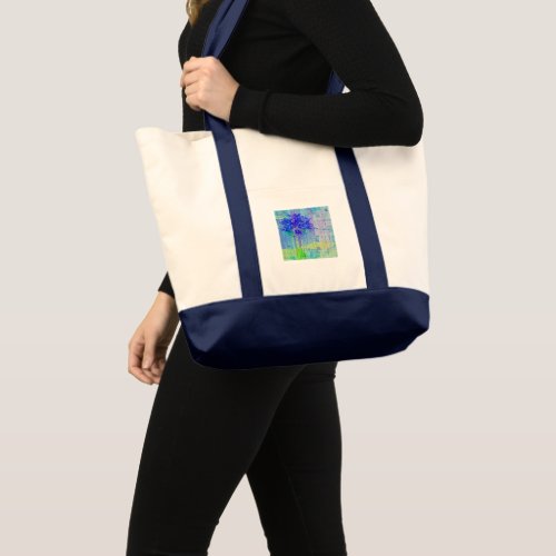 Blossom in Blue Violet Tote Bag