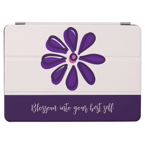 Blossom Into Your Best Self Purple  Blush iPad Air Cover