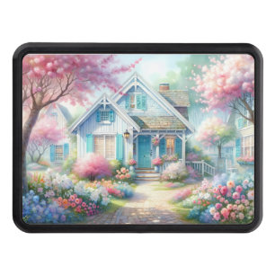 Blossom Lane Blue Cottage Garden Hitch Cover