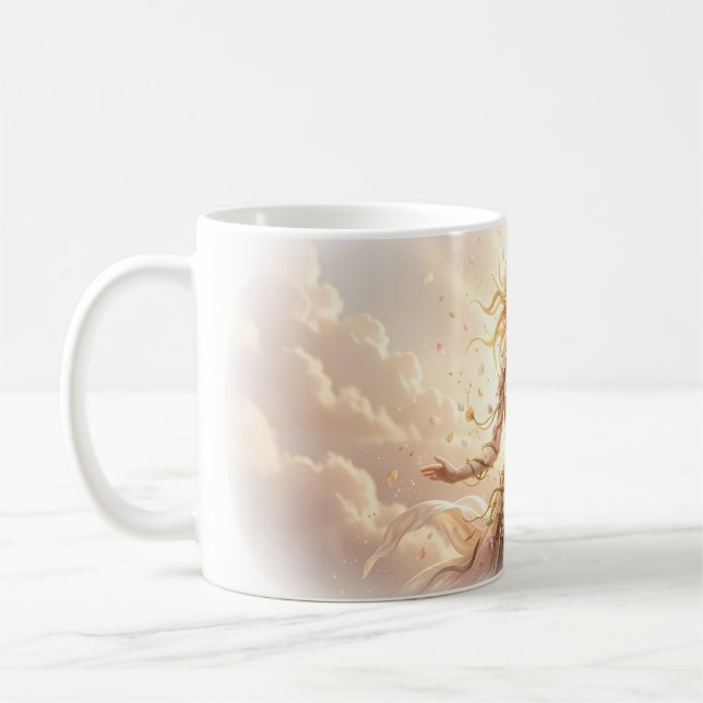 Blossom Light Goddess in Cloudsong Mug (Left)