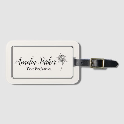 Blossom Luggage Tag