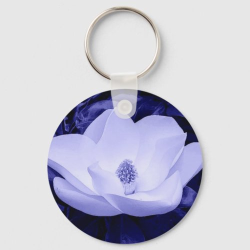 Blossom Magnolia Flower Keychain