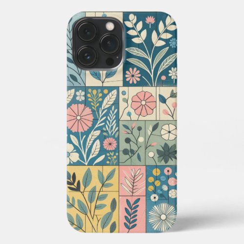 Blossom Mosaic Artisanal Pastel Floral Phone Case