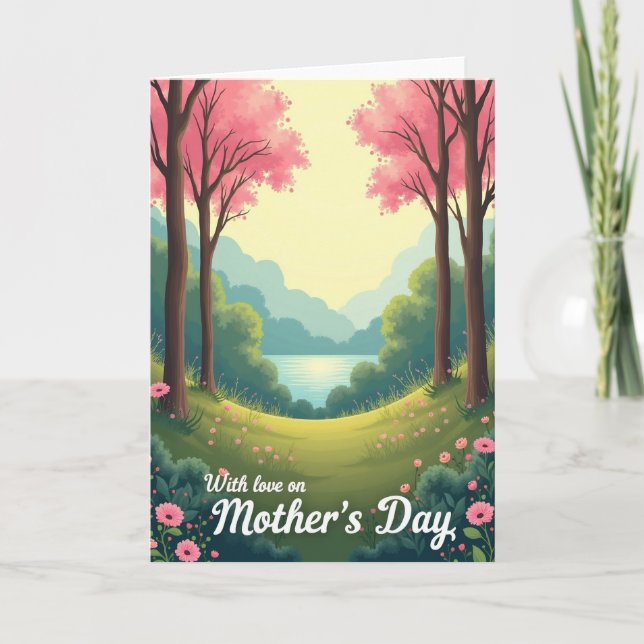 Blossom Mother Day Scene Card (Front)