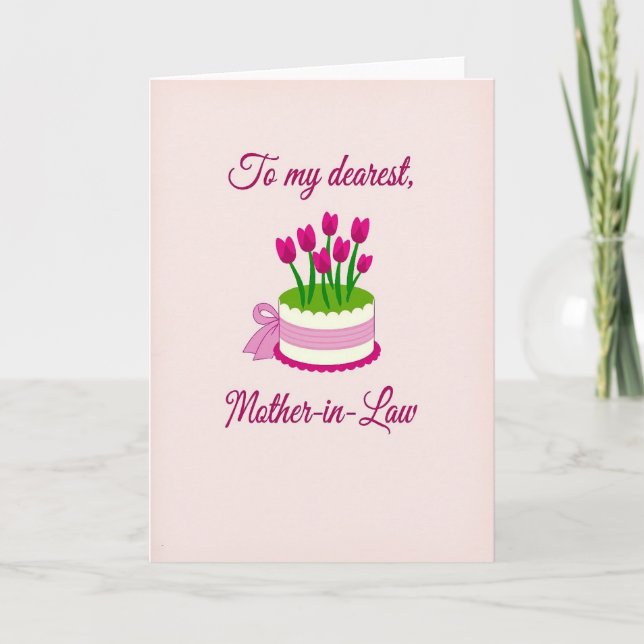 Blossom Mother In Law Cake Card (Front)