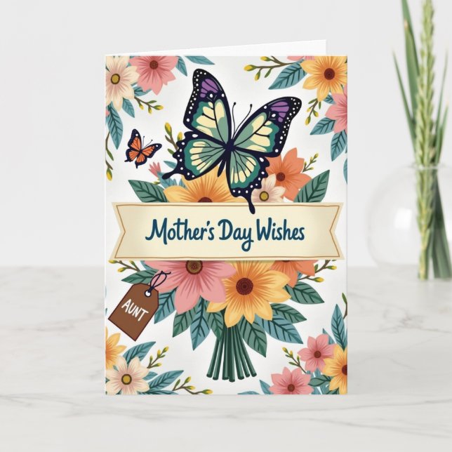 Blossom Mothers Day Aunt Card (Front)