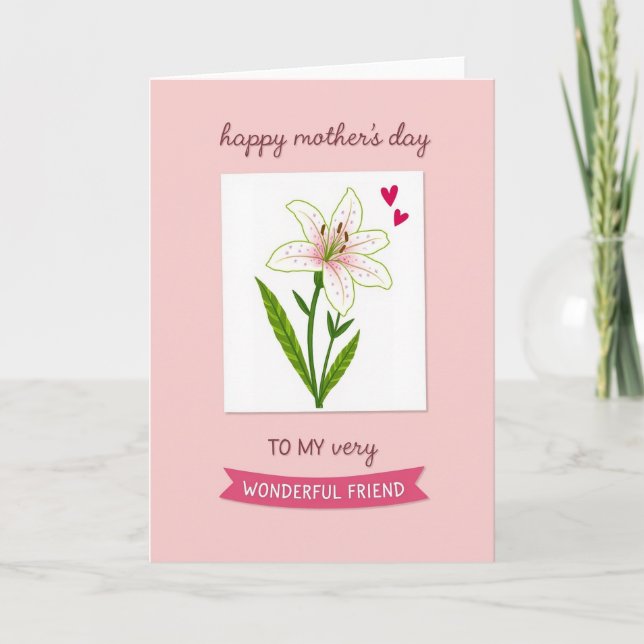 Blossom Mothers Day Friend Card (Front)