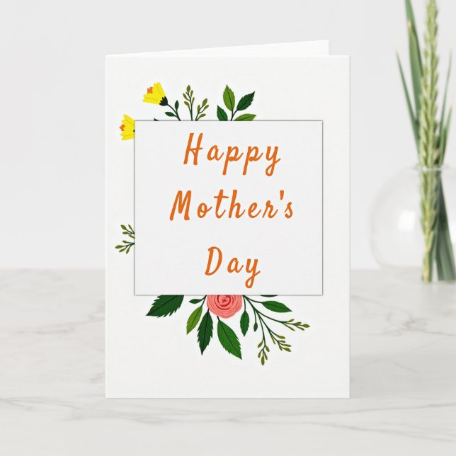 Blossom Mothers Day Greet Card (Front)