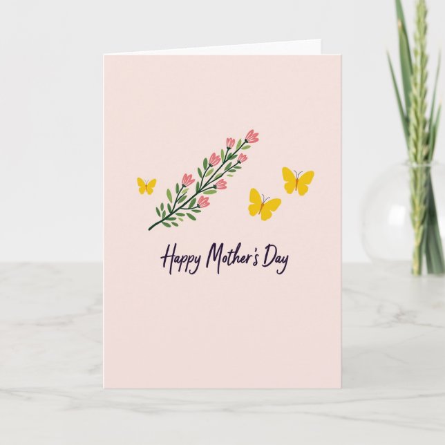 Blossom Mothers Day Greeting Card (Front)