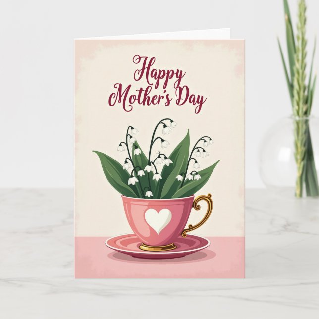 Blossom Mothers Day Heart Card (Front)
