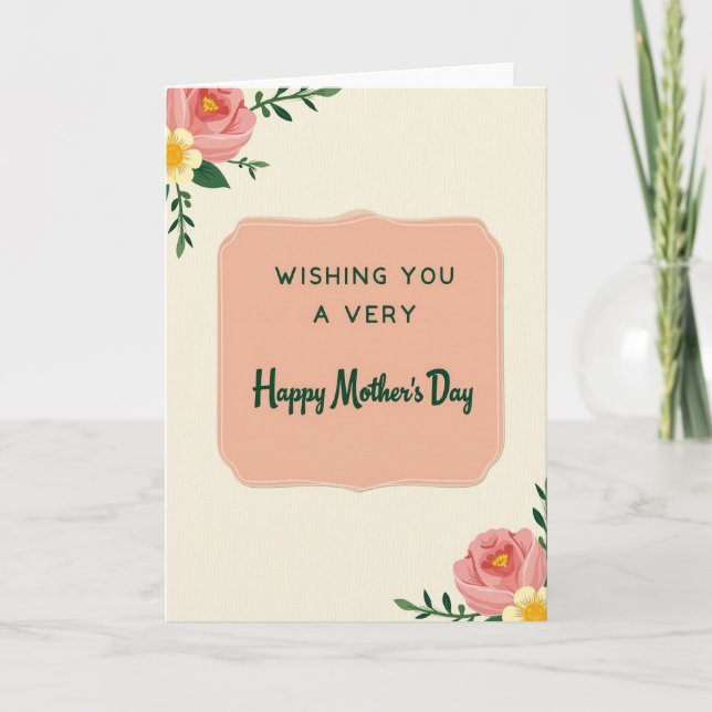 Blossom Mothers Day Message Card (Front)