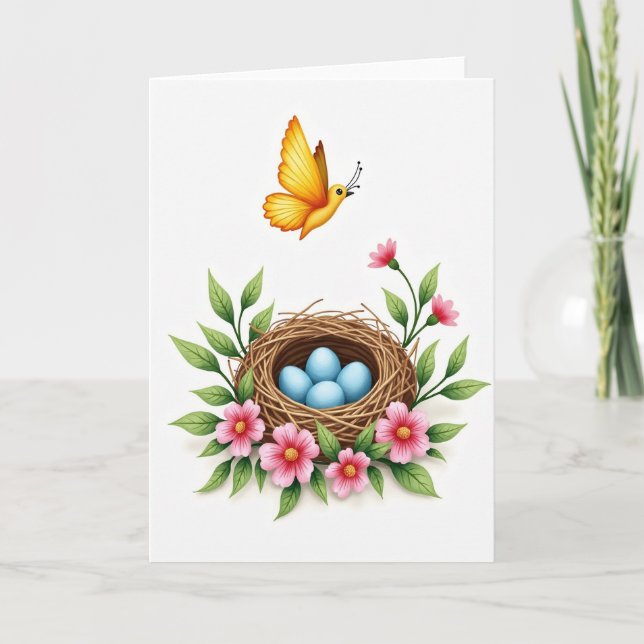 Blossom Mothers Day Nest Card (Front)