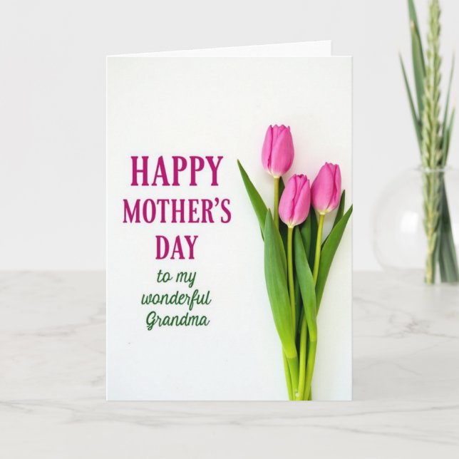 Blossom Mothers Day Theme Card (Front)