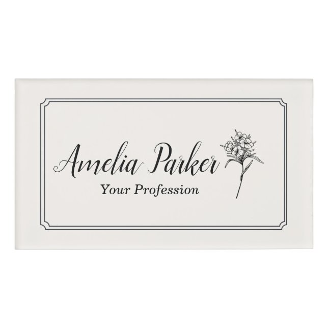 Blossom Name Tag (Front)