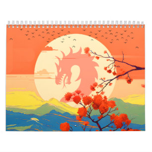 BLOSSOM NATURE MOUNTAIN DRAGON  CALENDAR