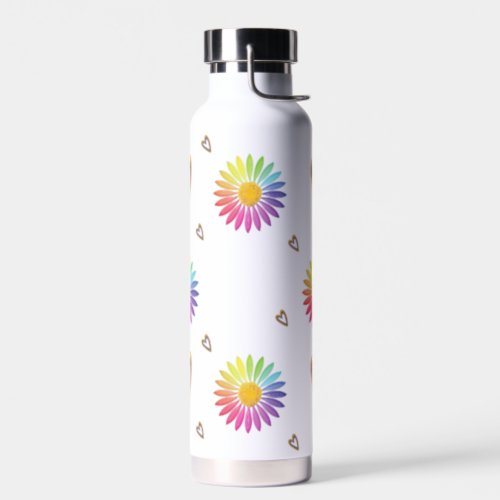 Blossom of Joy Rainbow Flower Water Bottle