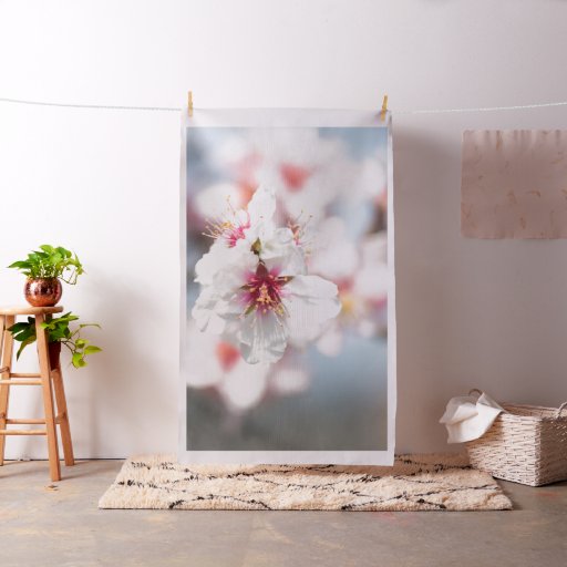 Blossom of the almond tree fabric