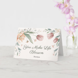 Blossom Personalized Mother's Day Greeting Card