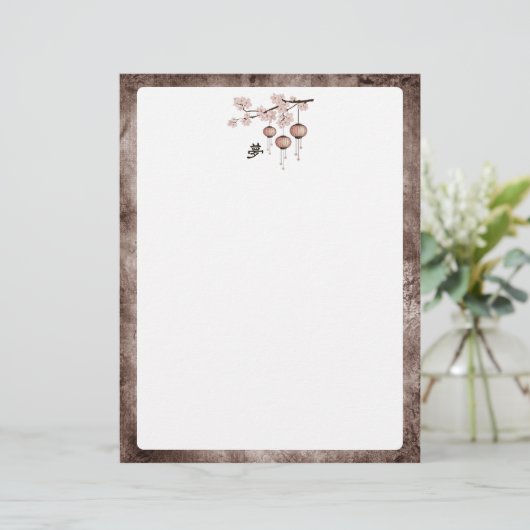 Blossom pink lanterns "Dream" (Standing Front)