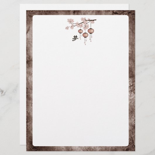 Blossom pink lanterns "Dream" (Front/Back)