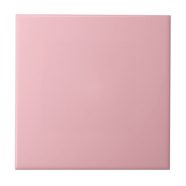 Blossom Pink Solid Color Ceramic Tile (Front)