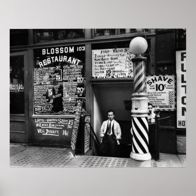 Blossom Restaurant, 103 Bowery, 1935 Poster (Front)