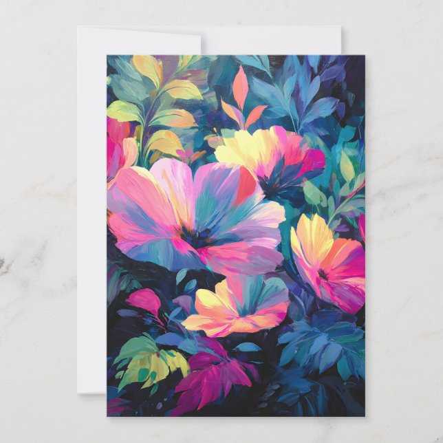 Blossom Rush Spring Floral Garden Announcement (Front)