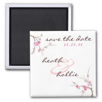 Blossom Save The Date Magnet by luckygirl12776 at Zazzle