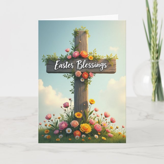 Blossom Season Greetings Card (Front)