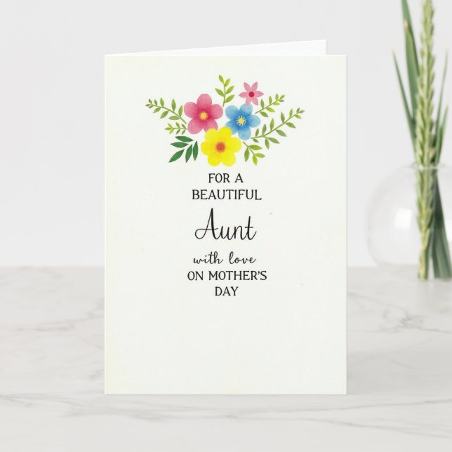 Blossom Sky Blue Mothers Card (Front)