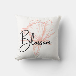 Blossom Spring Flower Floral Spring Bloom Throw Pillow