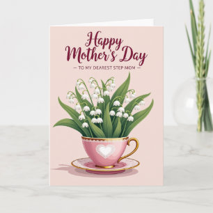 Blossom Step Mom Dedication Card