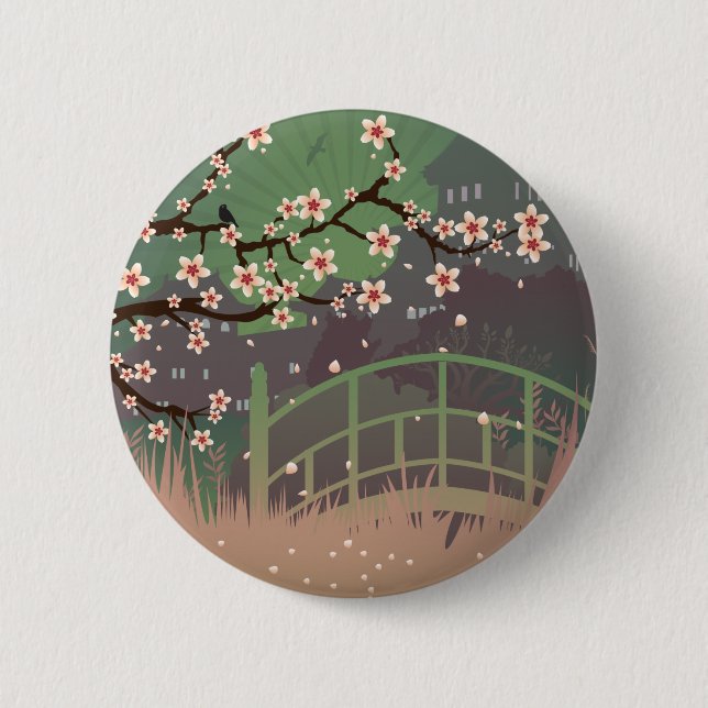 Blossom Sundown Button (Front)