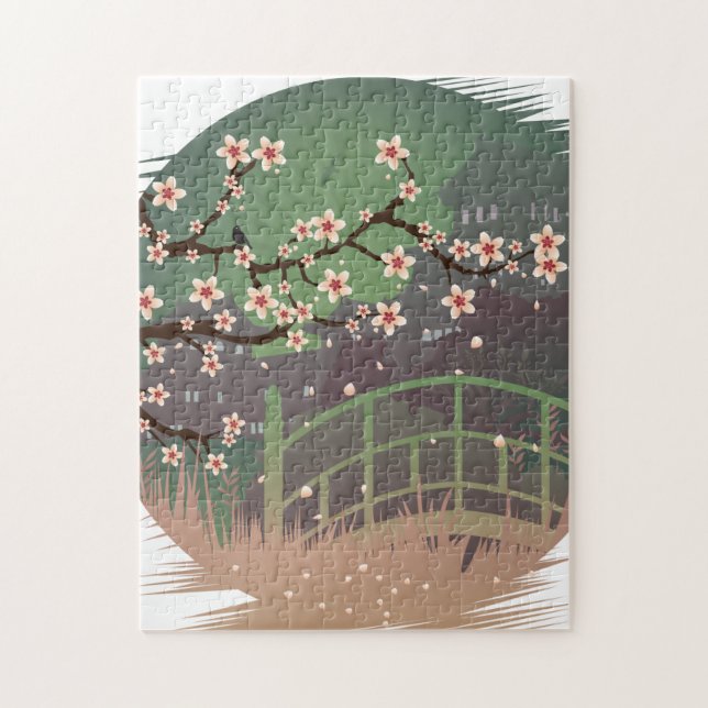 Blossom Sundown Jigsaw Puzzle (Vertical)