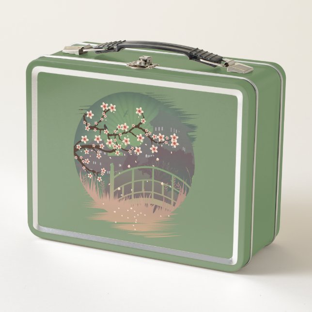 Blossom Sundown Metal Lunch Box (Front)