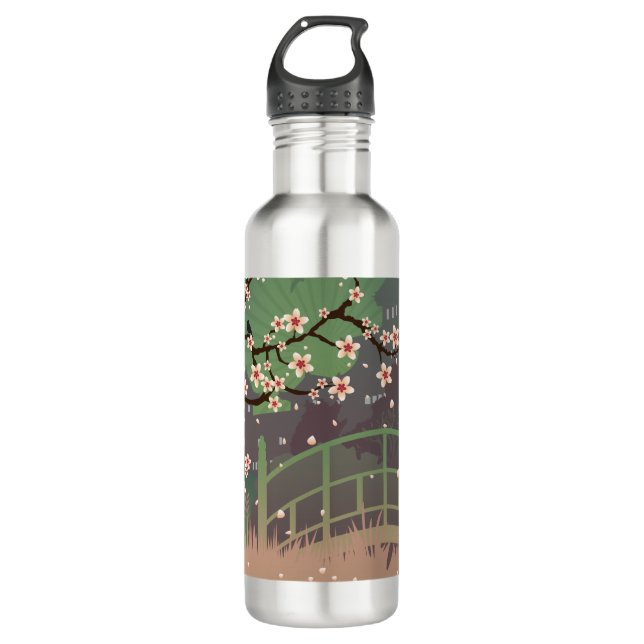 Blossom Sundown Stainless Steel Water Bottle (Front)