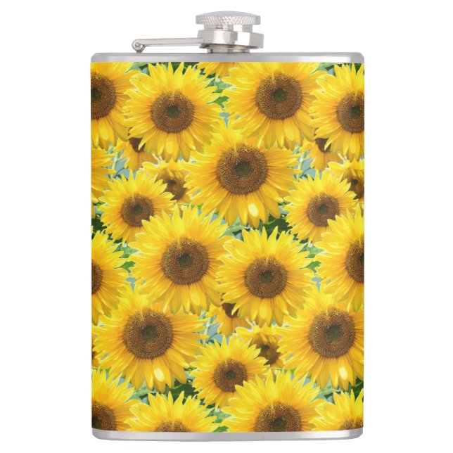 Blossom Sunflowers Flask (Front)