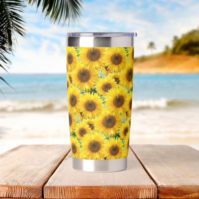 Blossom Sunflowers Insulated Tumbler (Beach)