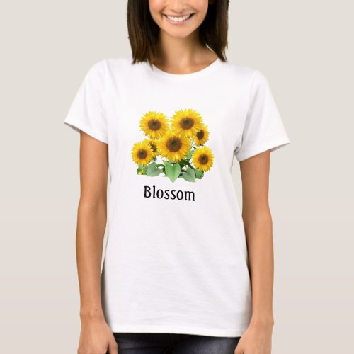 Blossom Sunflowers T_Shirt