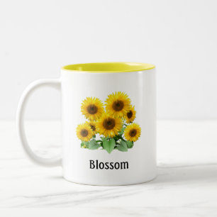 Blossom Sunflowers Two-Tone Coffee Mug