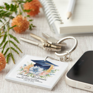 🎓Blossom & Tassel Graduation Keychain