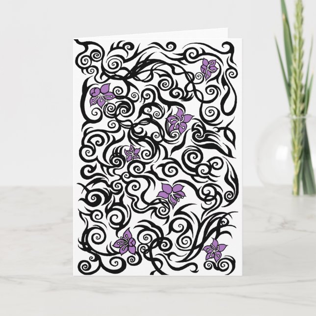 Blossom Tattoo  - birthday greetings card (Front)