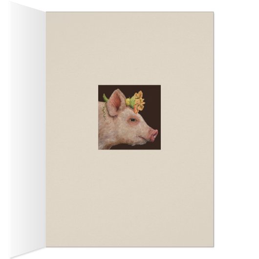 Blossom the piglet card (Inside (Right))