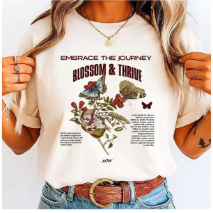 Blossom & Thrive: Embrace the Journey Best Friend Tri-Blend Shirt