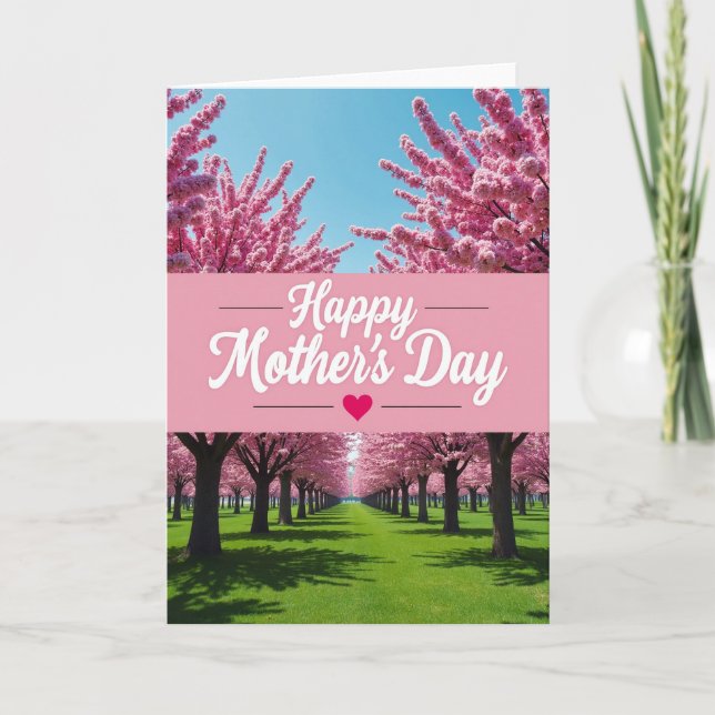 Blossom Tree Springtime Card (Front)