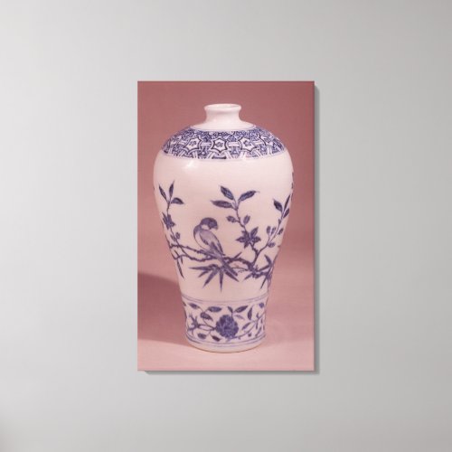 Blossom vase Ming dynasty Canvas Print
